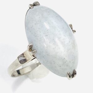 K14WG ヒスイ付リング