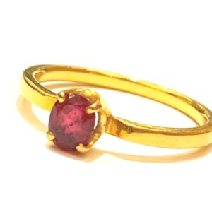 K18 ガーネット リング
