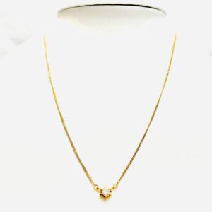 K18 メレダイヤ0.19ct付 ネックレス