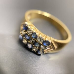 K18 金 サファイア リング