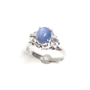 Pt900 2.57ctスターサファイアリング