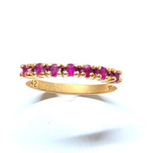 K18ルビー0.42ct付リング