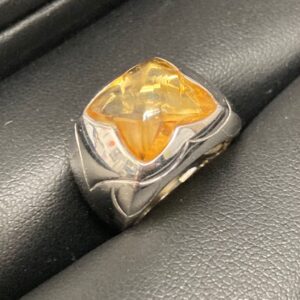 Pt900 シトリン リング