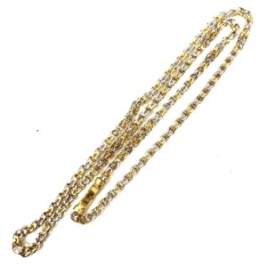 K18/Pt900コンビ ネックレス