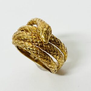 K18 スネークモチーフリング