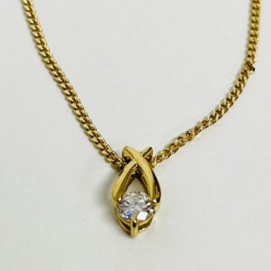 K18メレダイヤ0.183ct付ネックレス