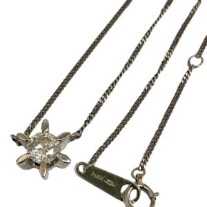 Pt850 ダイヤモンド プラチナ ヴィンテージ ネックレス アクセサリー 貴金属