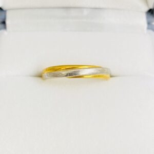 K18/Pt900 コンビ　リング