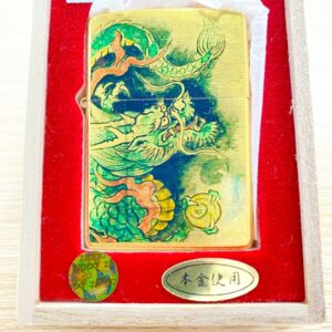 ZIPPO 水墨画 純金箔 龍