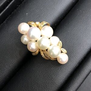 K18 18金 パールリング