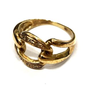 K18 18金 メレダイヤ リング