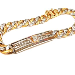 K18 Pt850 ダイヤモンド 0.59ct ブレスレット