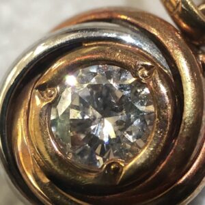 0.19ct ダイヤ K18/Pt900 トップ