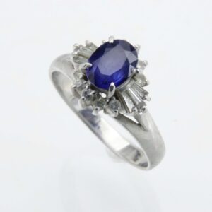 Pt850 サファイア リング
