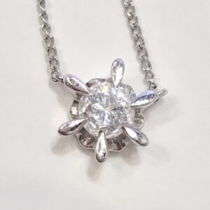 Pt900 ダイヤモンド0.63ct ネックレス