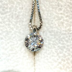 Pt850 ネックレス Pt900 トップ ダイヤモンド 1.1ct