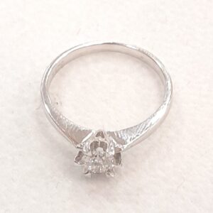 K18 ダイヤ付きリング