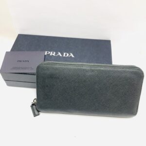 PRADA プラダ サフィアーノ ラウンドファスナー長財布