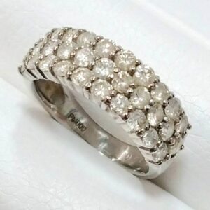Pt1000 プラチナ メレダイヤモンドリング