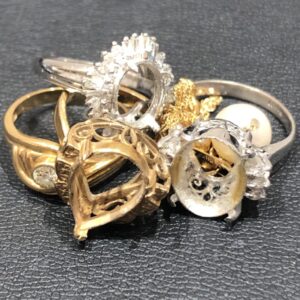 K18 / Pt900 / リング ネックレス