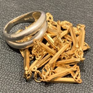 K18ネックレス / Pt900リング