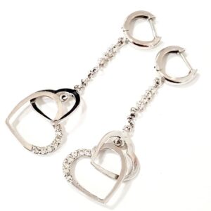 K18WG メレダイヤ ピアス