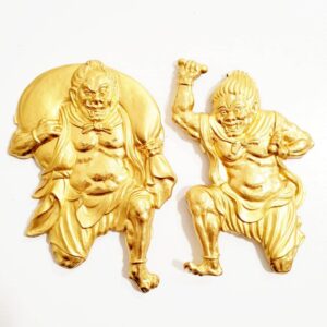 純金 風神雷神