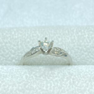 Pt850 リング ダイヤモンド0.23ct