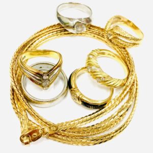 K18リング ネックレス Pt850 リング ジュエリー アクセサリー