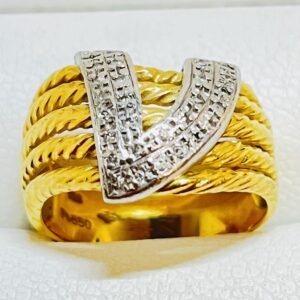 K18/Pt850 コンビリング 指輪 リング