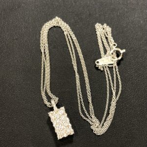 K18WGダイヤネックレス