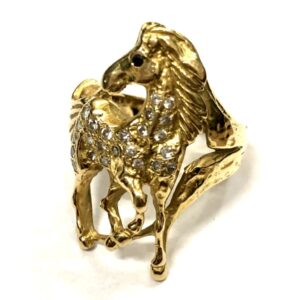 K18 18金 メレダイヤ付 リング