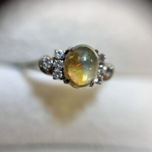 K14WG ウォーターオパール リング