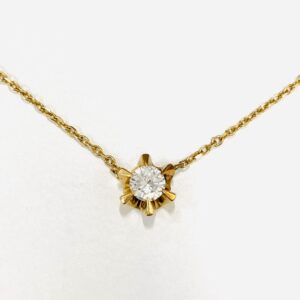 K18(18金) ダイヤモンド0.22ct付ネックレス