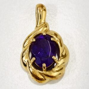 K18(18金) アメジスト付きトップ