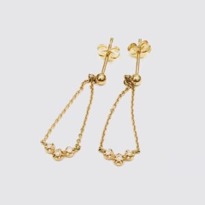 K18 メレダイヤ0.05ct付 ピアス