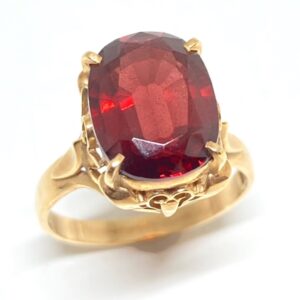 K18ガーネットリング