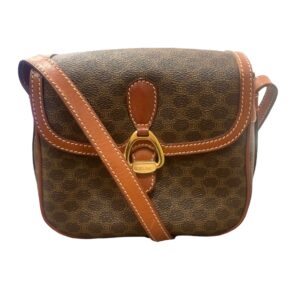 セリーヌ　マカダム柄　ショルダーバッグ