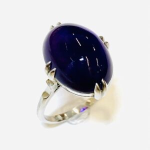 Pt850 アメジスト付リング