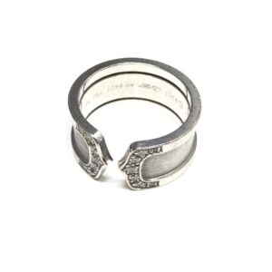 カルティエ　C2リングメレ付き