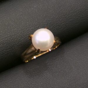 K18 パール付き リング