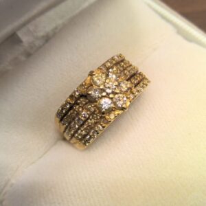 K18 ダイヤ付き リング