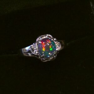 Pt900 オパール付き リング