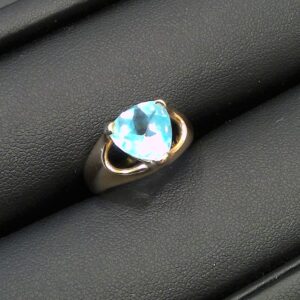 K18 ブルートパーズ付き リング