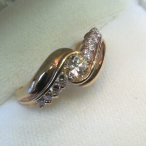 K18 ダイヤ付き リング