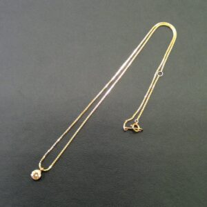 K18 ダイヤ付き ネックレス