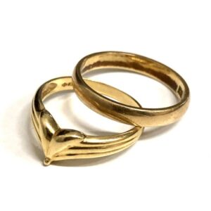 K18 18金 リング ２点