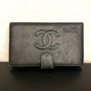 CHANEL ココマーク キャビア 二つ折り長財布