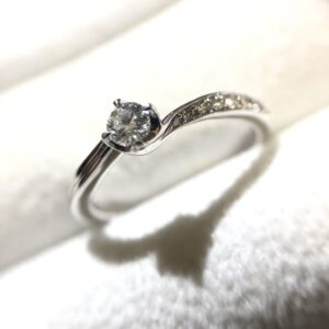 ダイヤ 0.152ct Pt950 リング