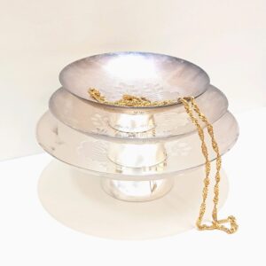 純銀 銀杯 K18 ネックレス